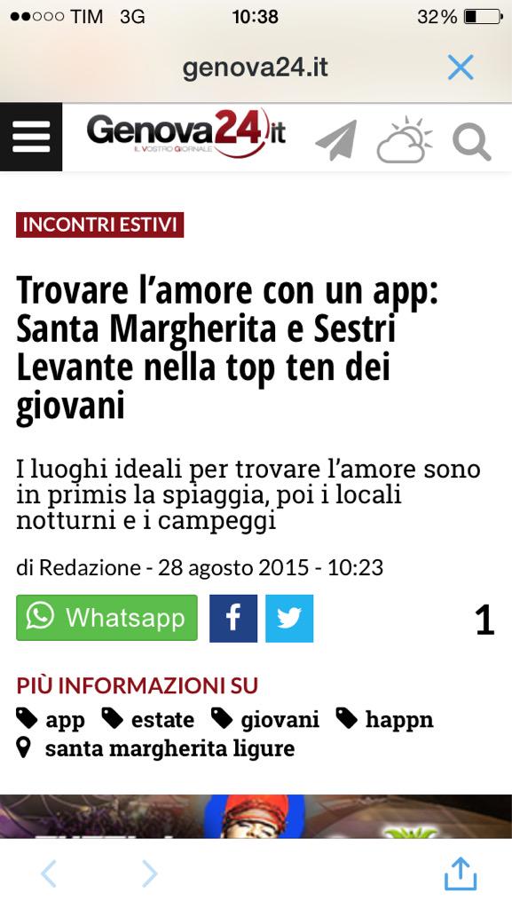 RaccontaGenova's tweet photo. Un nuovo modo #social per trovare l'#amore! @SestriLevanteGE @tweetsgenova @GeosNewsGE @GenovaEventi @Liguria_Blog http://t.co/aDujsADky9