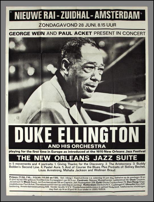 Weary_Tune's tweet photo. Awesome #DukeEllington Amsterdam 1970 billboard concert poster just listed at http://t.co/S2z7XiCCmn http://t.co/IjFsFEovrC