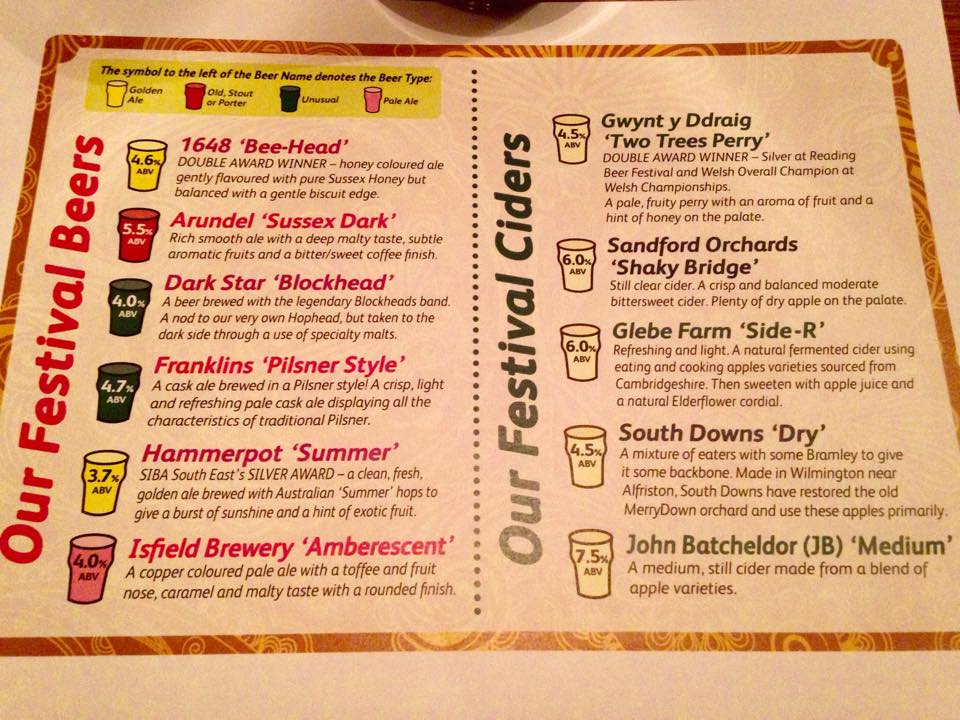 HERE'S THE BEERS! Our LAST EVER Beer, Cider &amp; Music Fest, supporting #CancerResearch opens TODAY.  #Horsham #RealAle