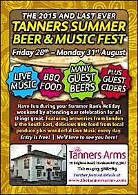 It's the last ever Beer Fest at <a href="/TheTannersArms/">The Tanners Arms</a> Horsham today from 12pm and on ALL weekend visithorsham.co.uk/event/summer-b…