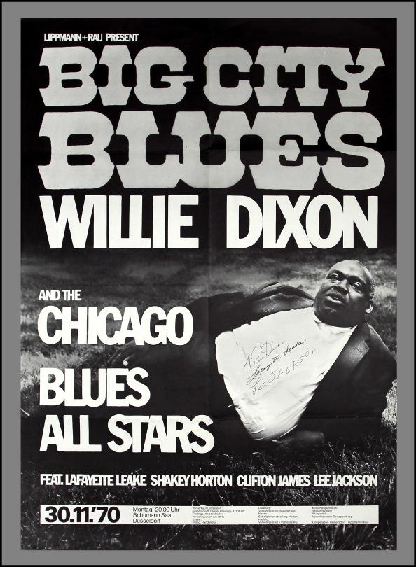 Weary_Tune's tweet photo. vintage orig signed #WillieDixon Dusseldorf 1970 blues concert poster listed at http://t.co/S2z7XiCCmn BIG CITY BLUES http://t.co/cSDL5IhDso