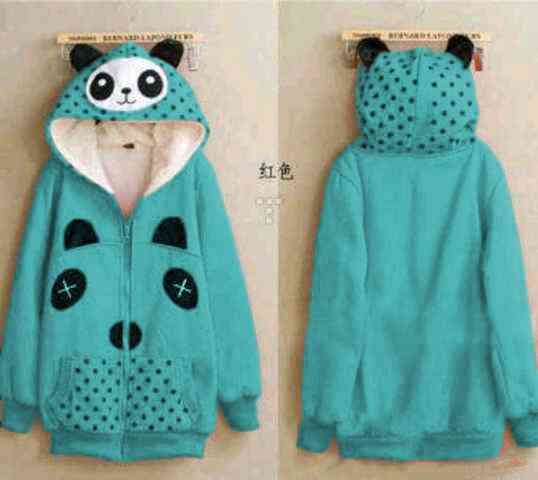 chrisma_mona's tweet photo. (READY) Jacket Panda Turkis, hrg 73rb,bhn kaos tebel babyterri,ld 100-120 pjg 66, ada kantong,bisa muat sampe L+, http://t.co/wnl4EsOLCb