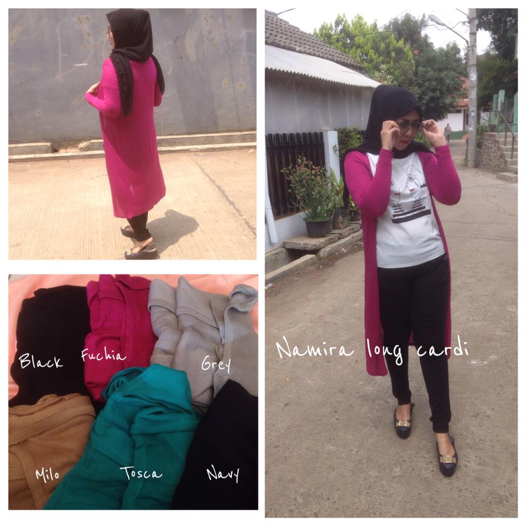 modesteshop's tweet photo. Namira Long Cardi // Idr.90k  (details bahan &amp; size check Instagram @modesteshop) http://t.co/Ueui67tIT9