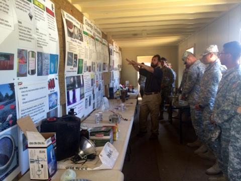 523dTC's tweet photo. 2nd Platoon conducts #training with #JBLM Asymmetric Warfare/Counter IED team. #523dTC @42ndMPBDE @RestAssuredPAO http://t.co/0QCx3yn1y5