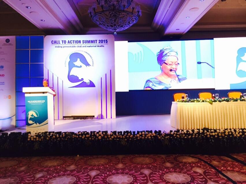 "Strengthning of matrnal, child&amp; adolscents has tobe priority in SDGs" Aminata Keita, 1st Lady Mali <a href="/Call2Action2015/">Call2Action2015</a>