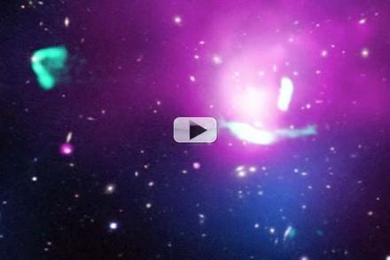 burlockapps's tweet photo. 'Radio Phoenix' Rises From Galaxy Cluster Collision Ashes | Video http://t.co/2qTASX1Hk5 http://t.co/Y6pHmUy1VP
