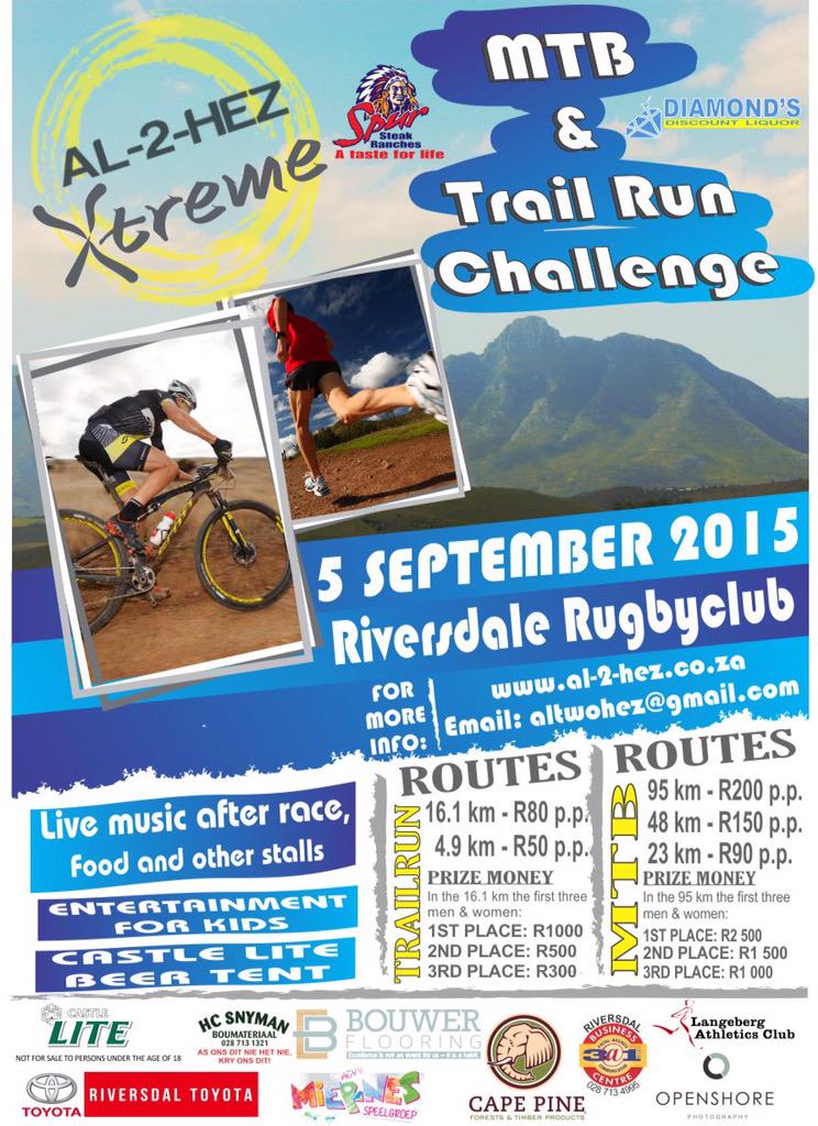 Just over a week before a bit of a speed session <a href="/al2hez/">al2hezMTBchallenge</a> in Riversdale! Looking fwd 2 it! <a href="/Columbia_RSA/">Columbia Sportswear</a> <a href="/TheTrailShop/">The Trail Shop</a>