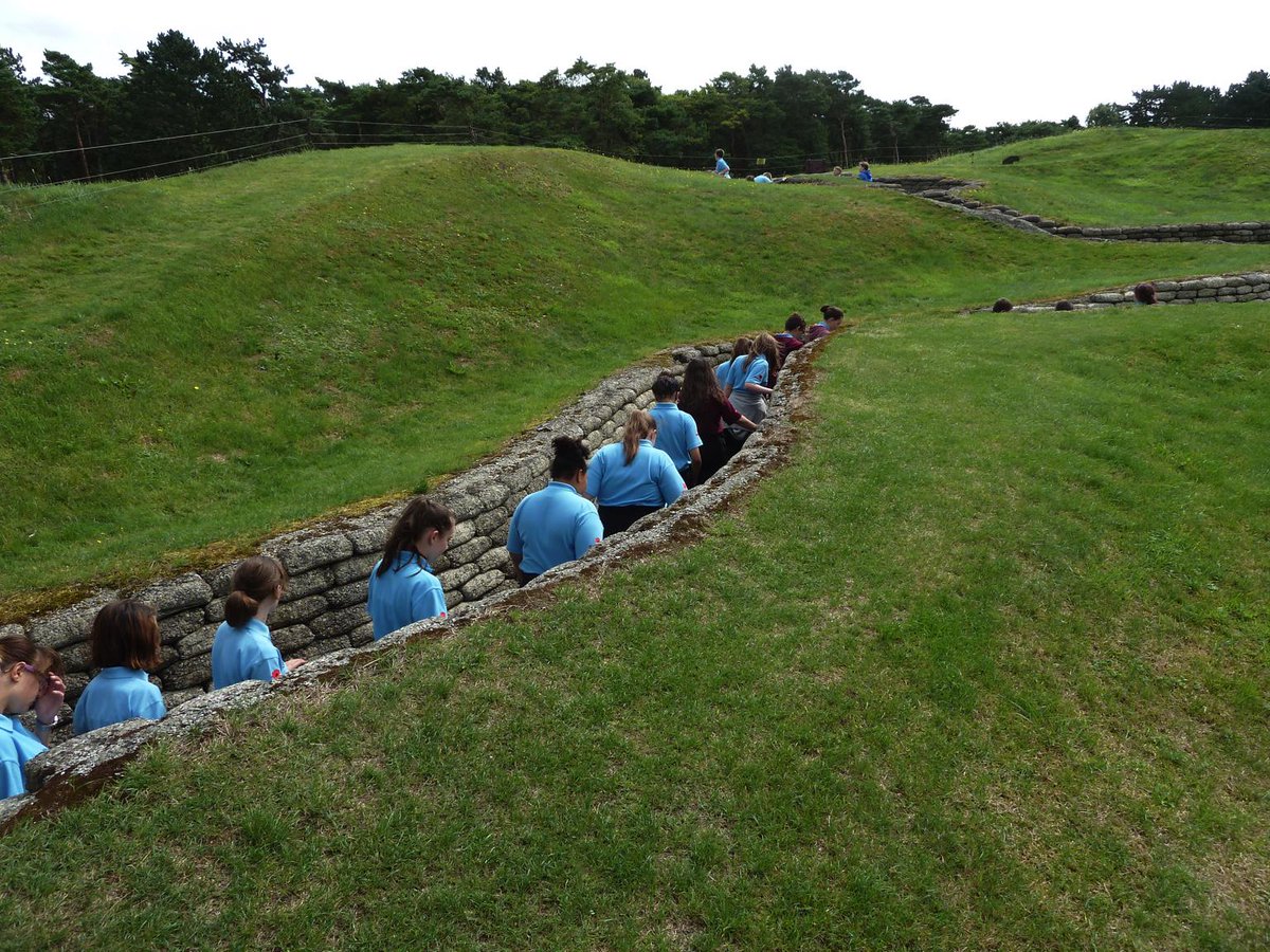 London Area Sea Cadets - Nelson Division in the trenches at the Canadian National Memorial, Vimy Ridge. 27/08