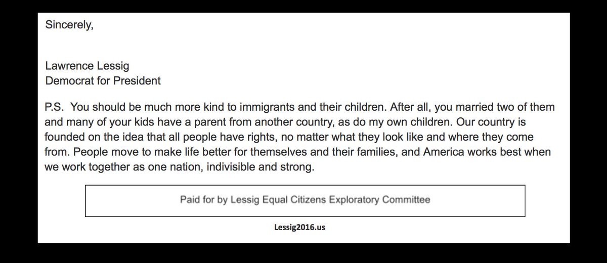 justinwedes's tweet image. Ouch! @Lessig2016 sends @realDonaldTrump letter blasting hypocrisy bit.ly/1PWa2el Esp:bit.ly/1KowXP4