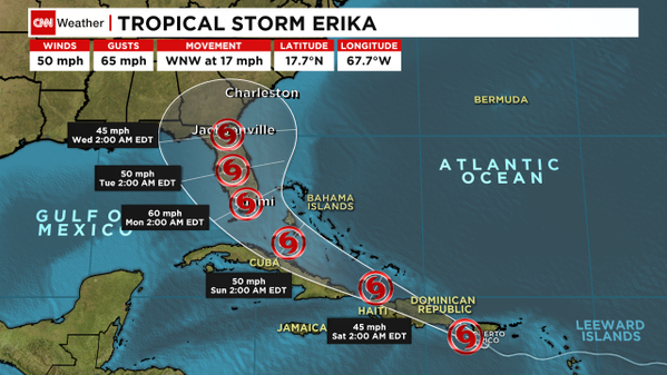 cnnbrk's tweet image. #Erika leaves at least 12 people dead on Caribbean island of Dominica, Prime Minister says cnn.it/1JBDB3P