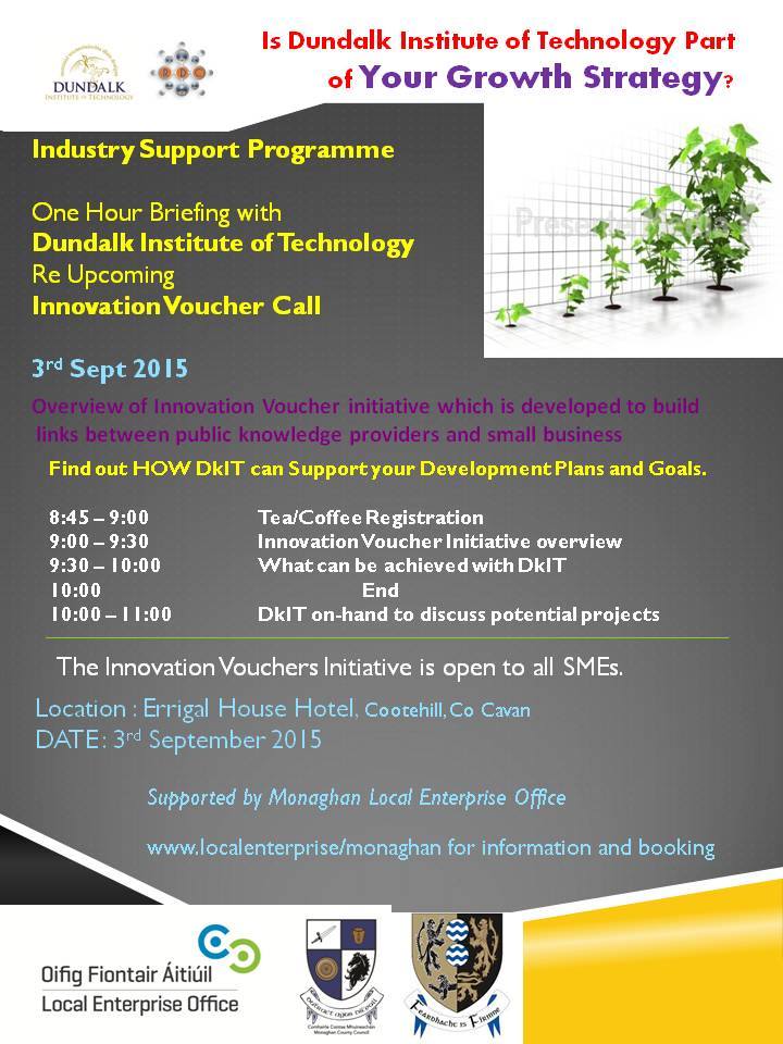 MonaghanLEO's tweet image. Find out about @Entirl Innovation Voucher with @RDC_DkIT & @MonaghanLEO. bit.ly/1EQNNjw