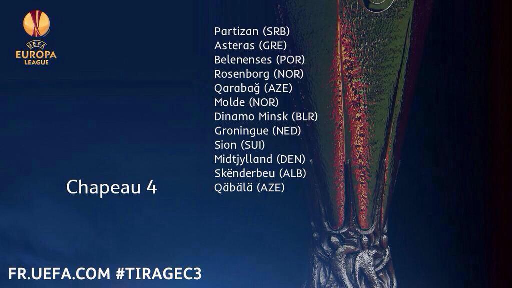 DUEL_FOOT_FR's tweet photo. A 13 h tirage au sors ligue Europa: les 4 chapeau: l'OM dans le 1er et les 3 autres club français dans le 3 !! http://t.co/iafLVjKI0w