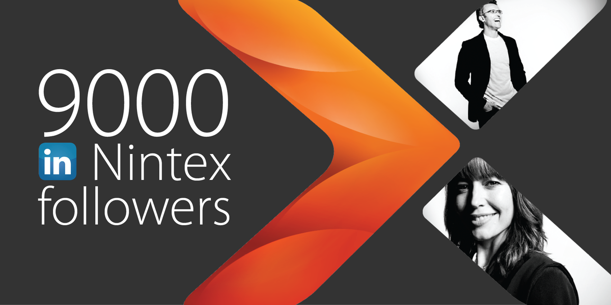 Nintex's tweet photo. We've reached 9,000 LinkedIn followers! Follow us for #SharePoint tips &amp; #Nintex news- http://t.co/ntYPRf9z2U http://t.co/L0uy0p74qE