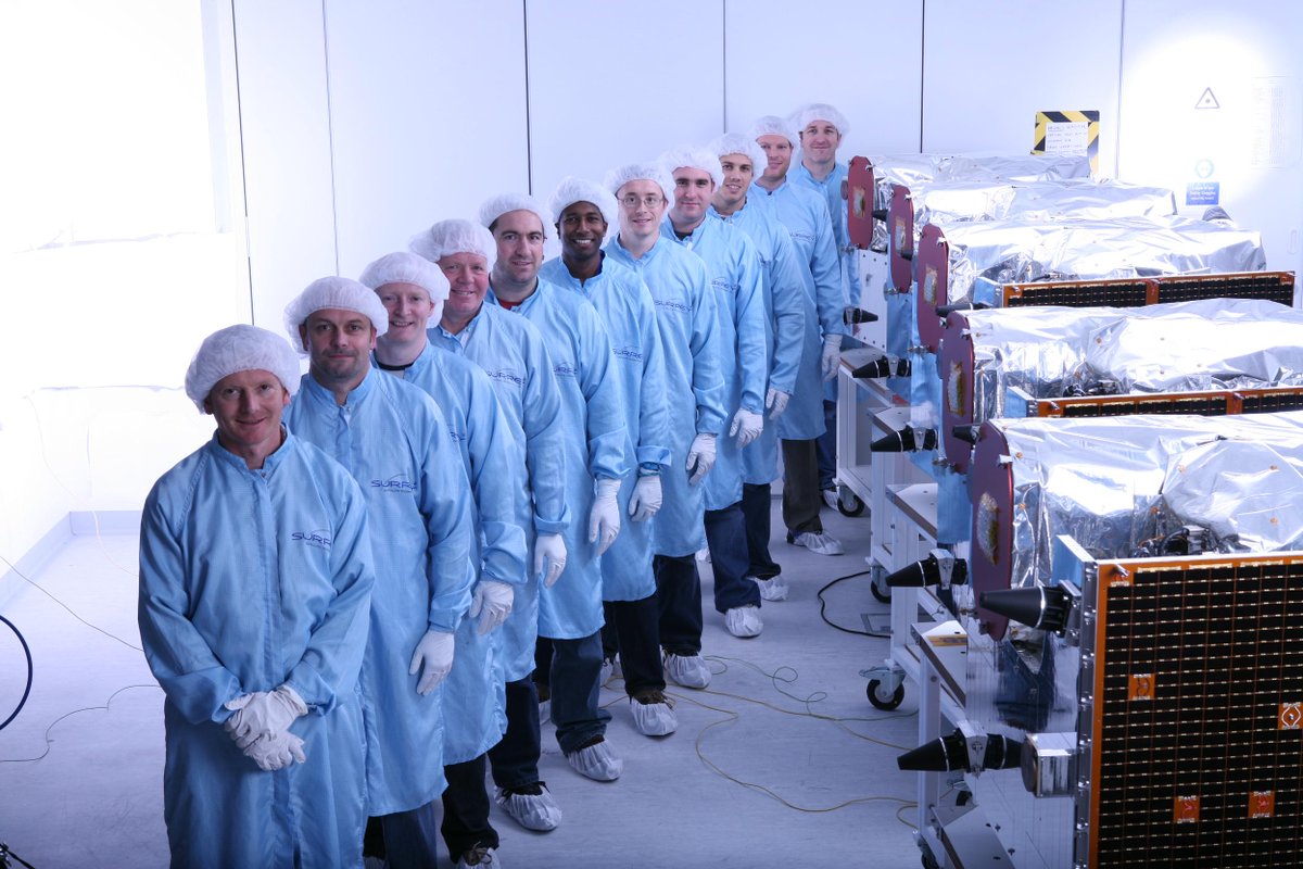 SurreySat's tweet photo. A day early: Happy Birthday RapidEye Constellation! 5 satellites imaging for @BlackBridgeCorp @planetlabs http://t.co/5URl1Y88qR