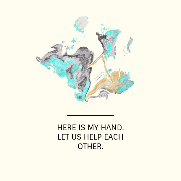 Here is my hand.… notegraphy.com/Encourage/note…