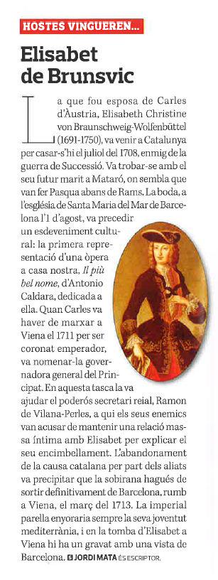 JordiMataViadiu's tweet photo. Elisabet, reina dls catalans, nasqué #arafa 324 anys @ElPrincipat @Mallorca1715 @Miquelet_LH @RegBarcelona @IsraJordi http://t.co/ZaCGgMnX63