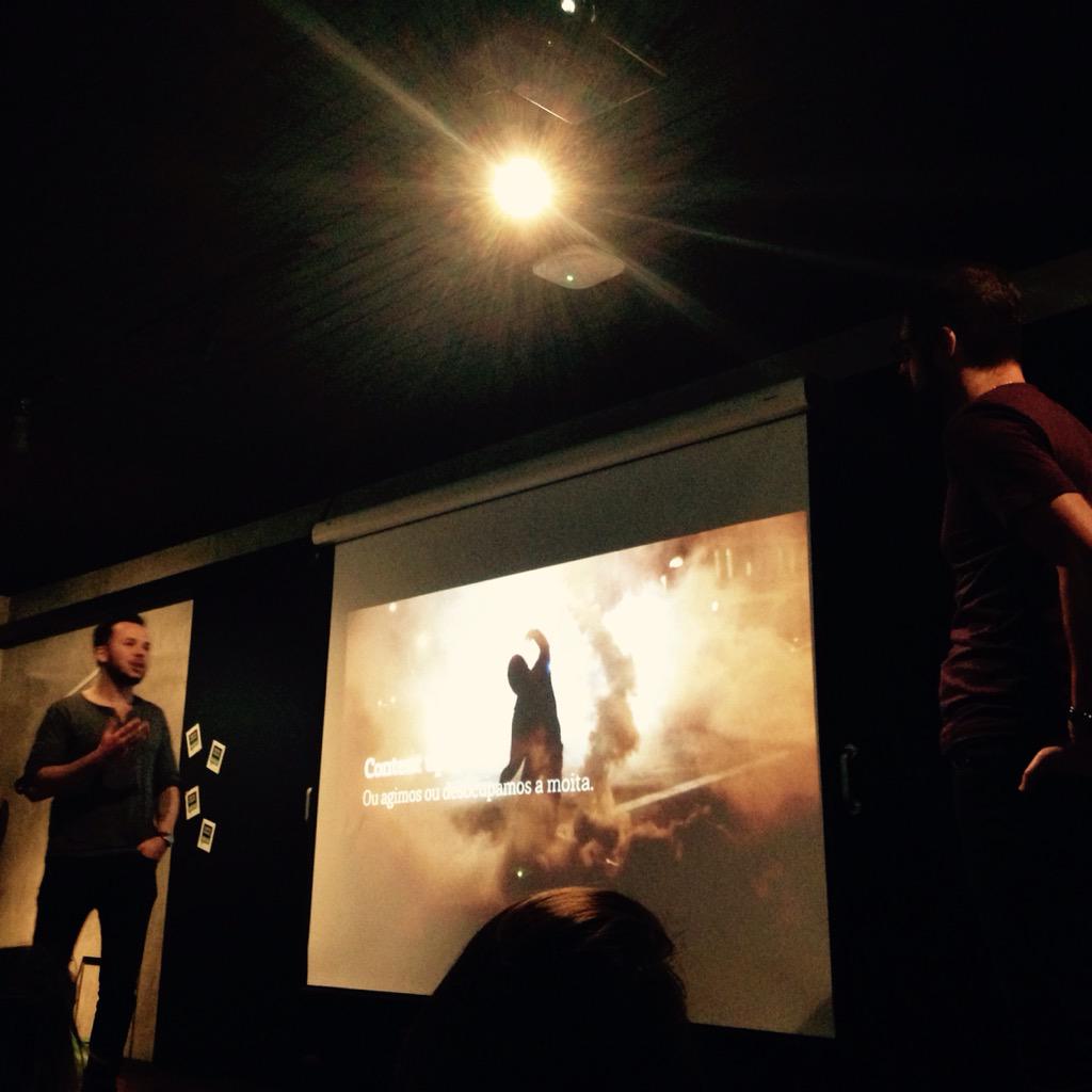 Mensagem final de hoje: ou agimos ou "desocupamos a moita" #CreativeMorningsPoA #CMPoa