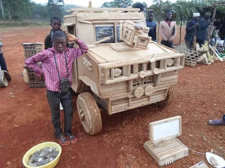 A boy from Mubende built a #LandRover & #DeskTop from mere wood. #AfricaGotTalent #SuperBowl ~ via @jasi_kelvin