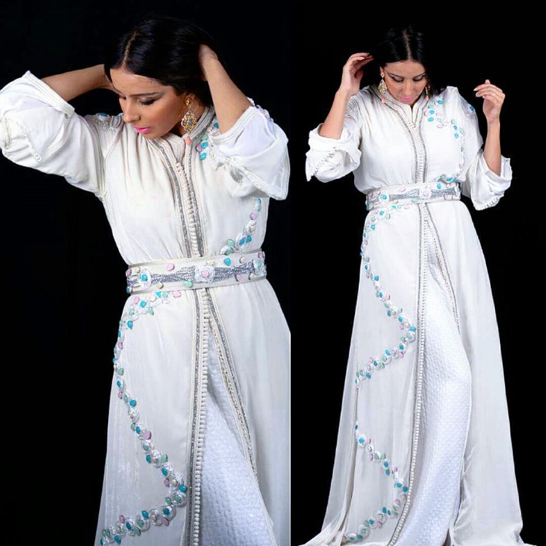 White Caftan #BridalCollection #Moroccanbride #Caftan #MoroccanCaftan #fashiondesign #Fashiondesigner