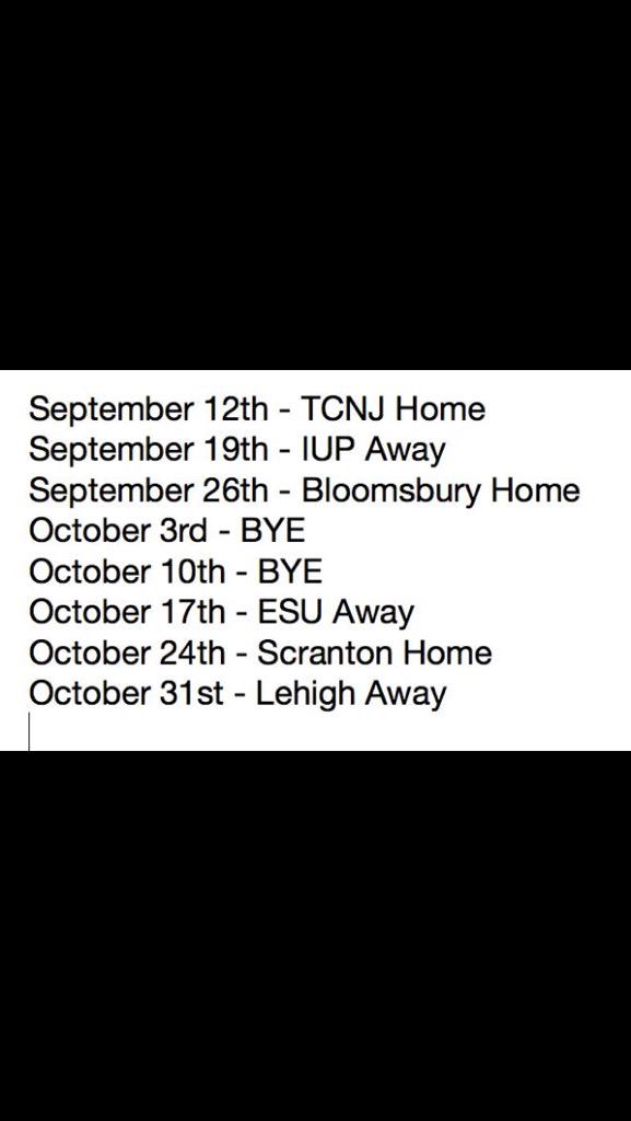 Here is Rock Rugby's schedule for the upcoming season! See you there. 🍀