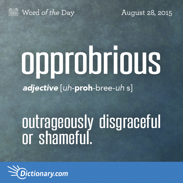 Dictionarycom's tweet image. What kind of behavior do you find opprobrious on social media?

Read the full definition here: dictionary.com/wordoftheday/2…