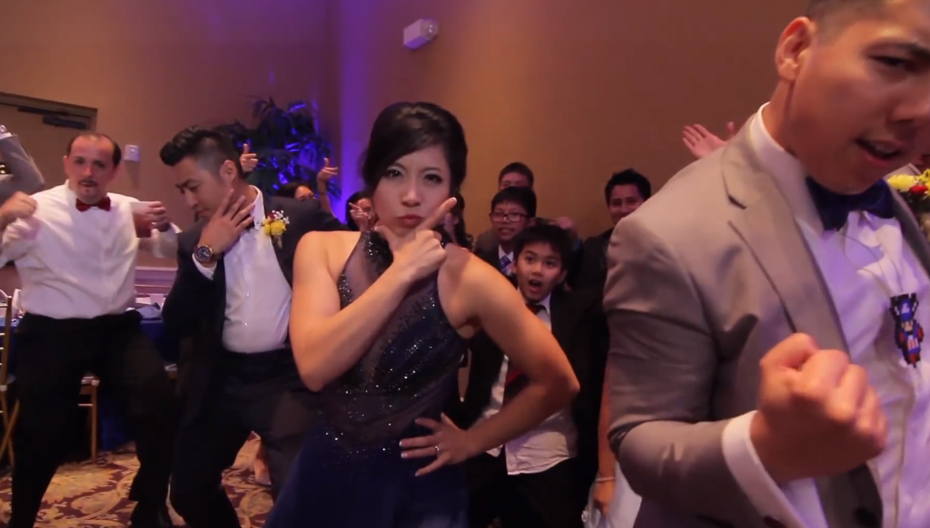 Cosmopolitan's tweet photo. Epic one-take wedding dance video feat. 250 people &amp; basically EVERY SONG YOU KNOW: http://t.co/Jba1LoMn1l http://t.co/nUQZX7oRoN