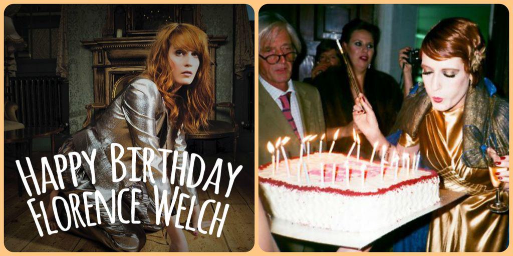 Happy Birthday to Florence Welch of Florence and The Machine who turns 29 today!   