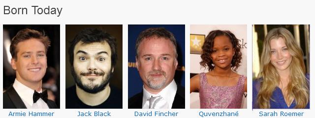 Happy Birthday to some of our favorites! & Jack Black 