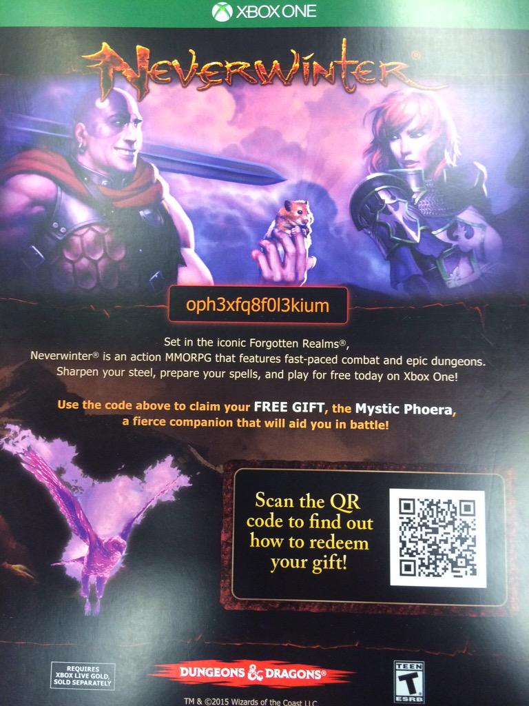 neverwinter codes xbox neverwinter codes xbox