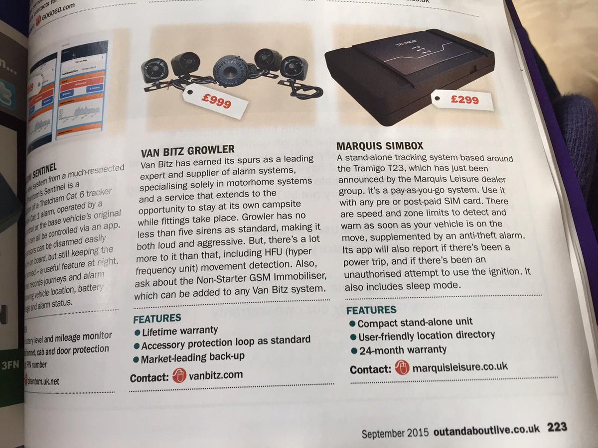 simboxUK's tweet image. Have you seen our add in Motorcaravan Motorhome Monthly Magazine??
You can purchase out T23 through @MarquisLeisure