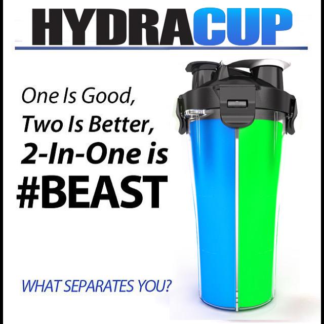 HydraCup's tweet photo. One Is Good, 
Two is Better,
TWO in ONE is #BEAST
- 
What SEPARATES YOU? http://t.co/nlM2AUq08r