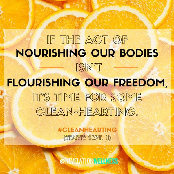 officialrevwell's tweet photo. Get that guilt off your plate, for not eating "perfectly," &amp; grab a scoop of FREEDOM with us: #CleanHearting http://t.co/ZifrEtSRU8