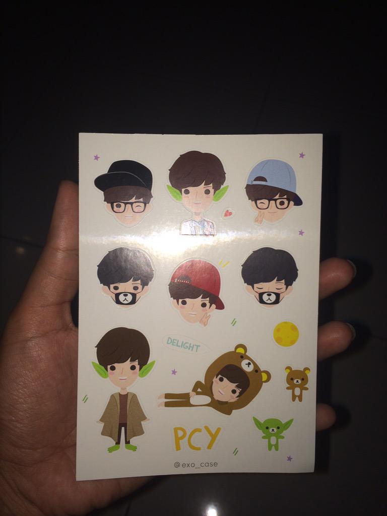meglovesdiving's tweet photo. READY STOCK exo stickers chanyeol and sehun, price + info contact septi.andara@gmail.com http://t.co/qgvL0aYhXp