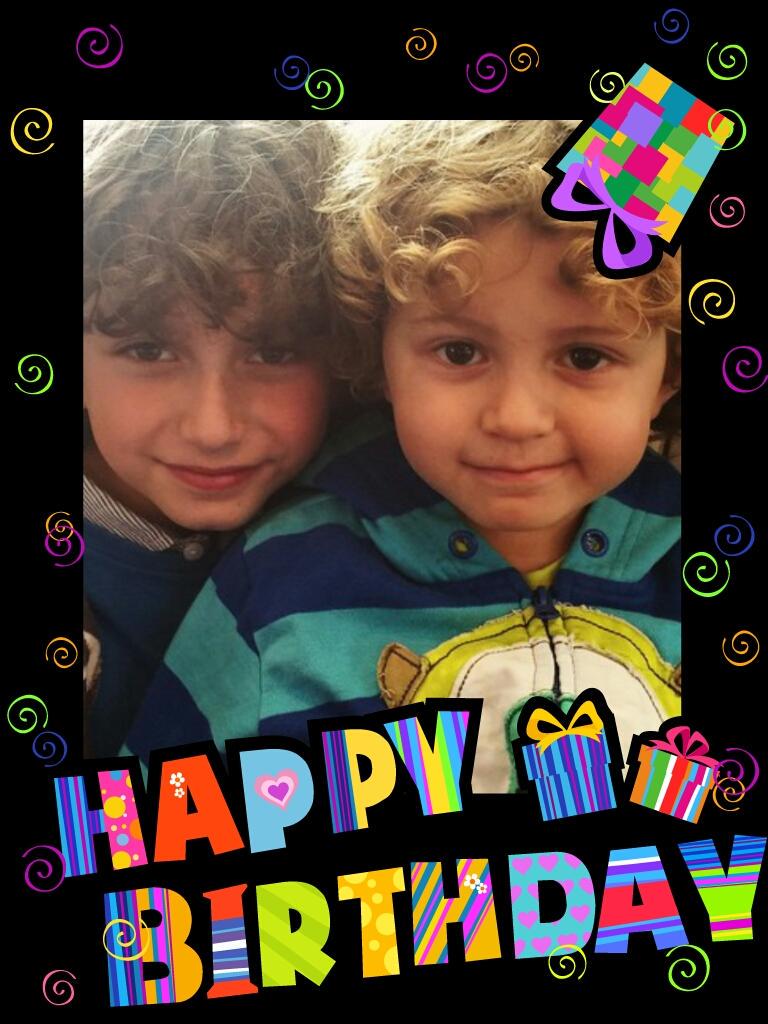    Happy Birthday to Auggie and Ocean 