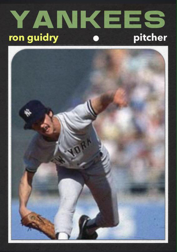 Happy 65th birthday to Ron Guidry. Can\t see his name without thinking 25-3. 