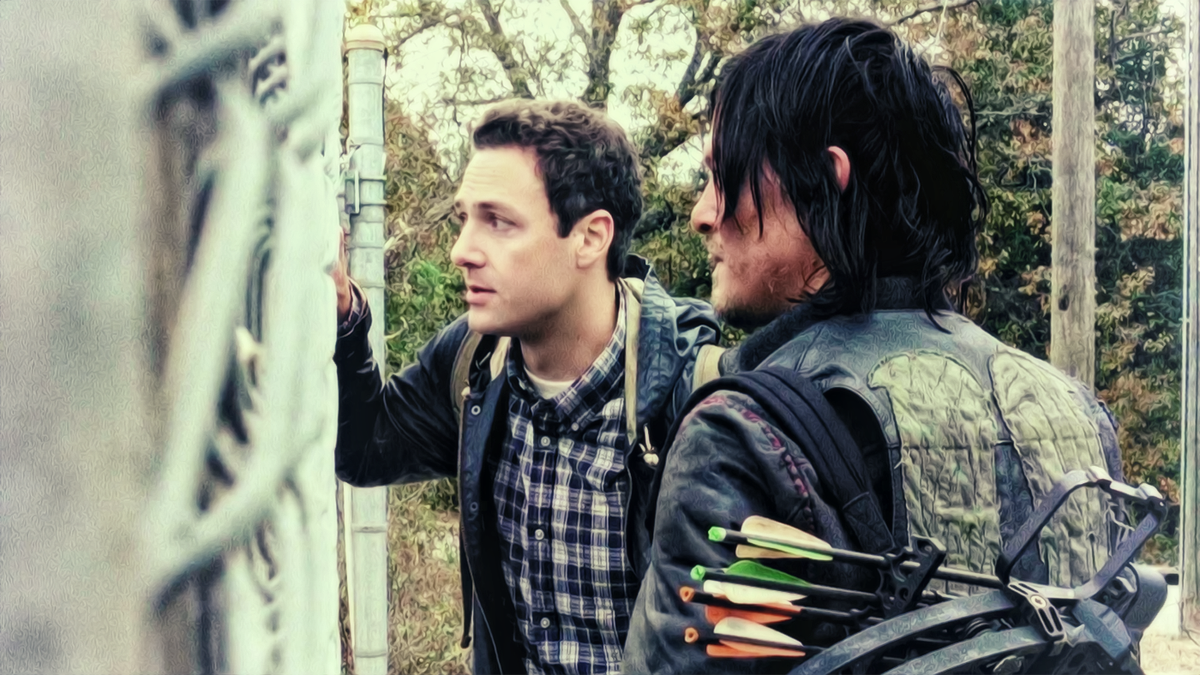 xWalkingUndeadx's tweet photo. Daryl &amp; Aaron 

#TheWalkingDead http://t.co/9YxtVrxHLH