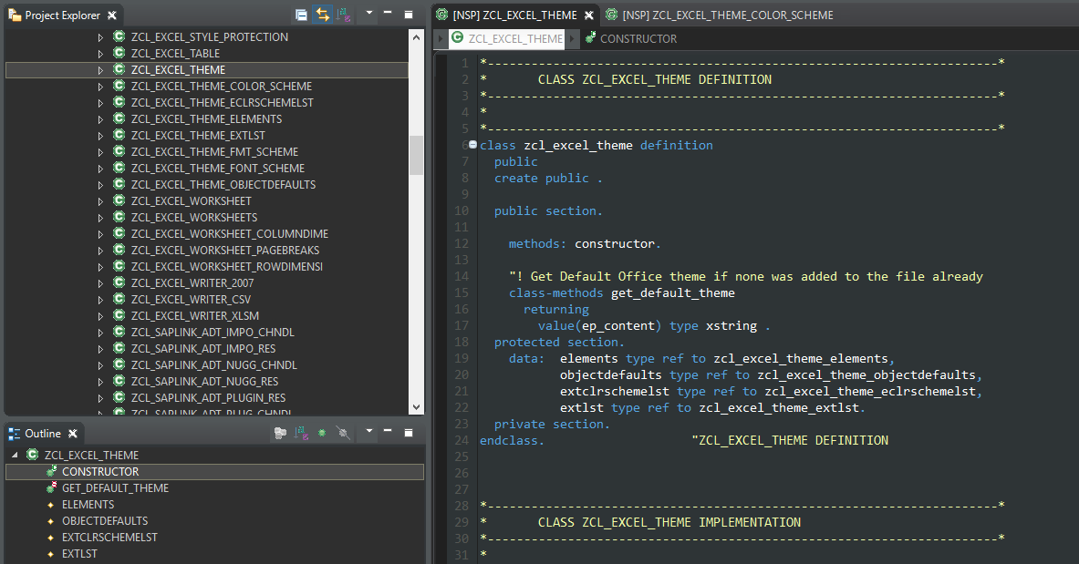 abapblog's tweet image. Working under themes in #ABAP2XLSX will take some time but will bring something new to the project #SAPABAP #SCN