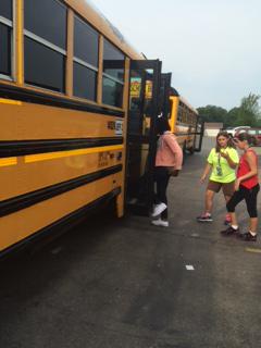 Setting expectations with students for buses today