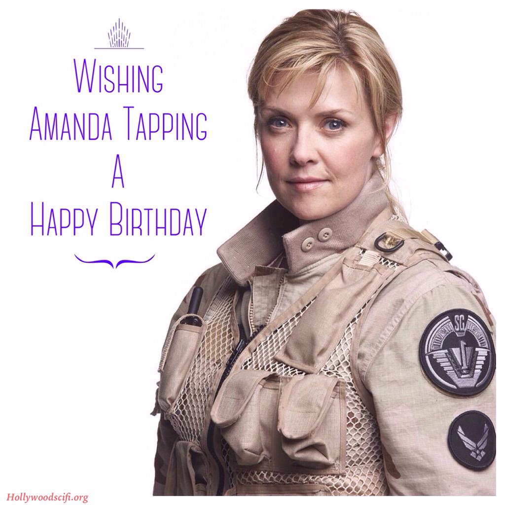 Happy Birthday to Stargate SG1\s Amanda Tapping!  