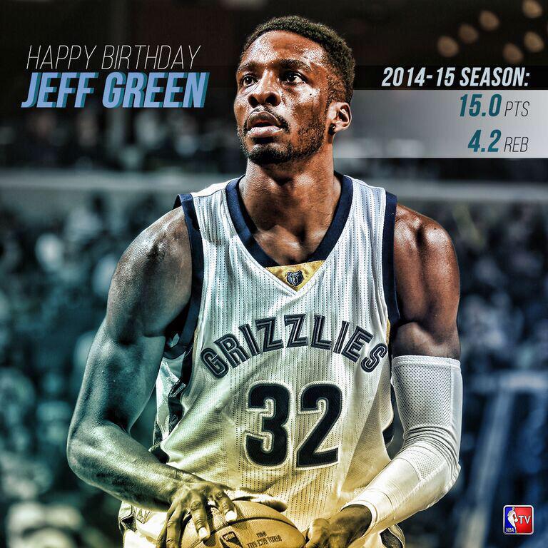 Happy Bday to Jeff Green 