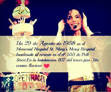 Happy Birthday MICHAEL JACKSON thank you for changing my vida.Simplemente thanks for everything 