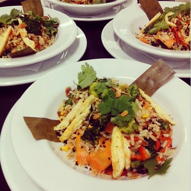 ¡En La Cantata pensamos en todos! Y para los vegetarianos tenemos nuestro delicioso arroz salteado!