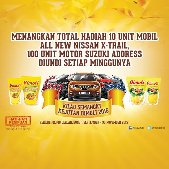 KilauBimoli's tweet photo. Cukup dengan membeli Bimoli kemasan isi ulang ukuran 1 L atau 2 L, Ibu punya kesempatan untuk mengikuti promo ini! http://t.co/hojhxU0bxC