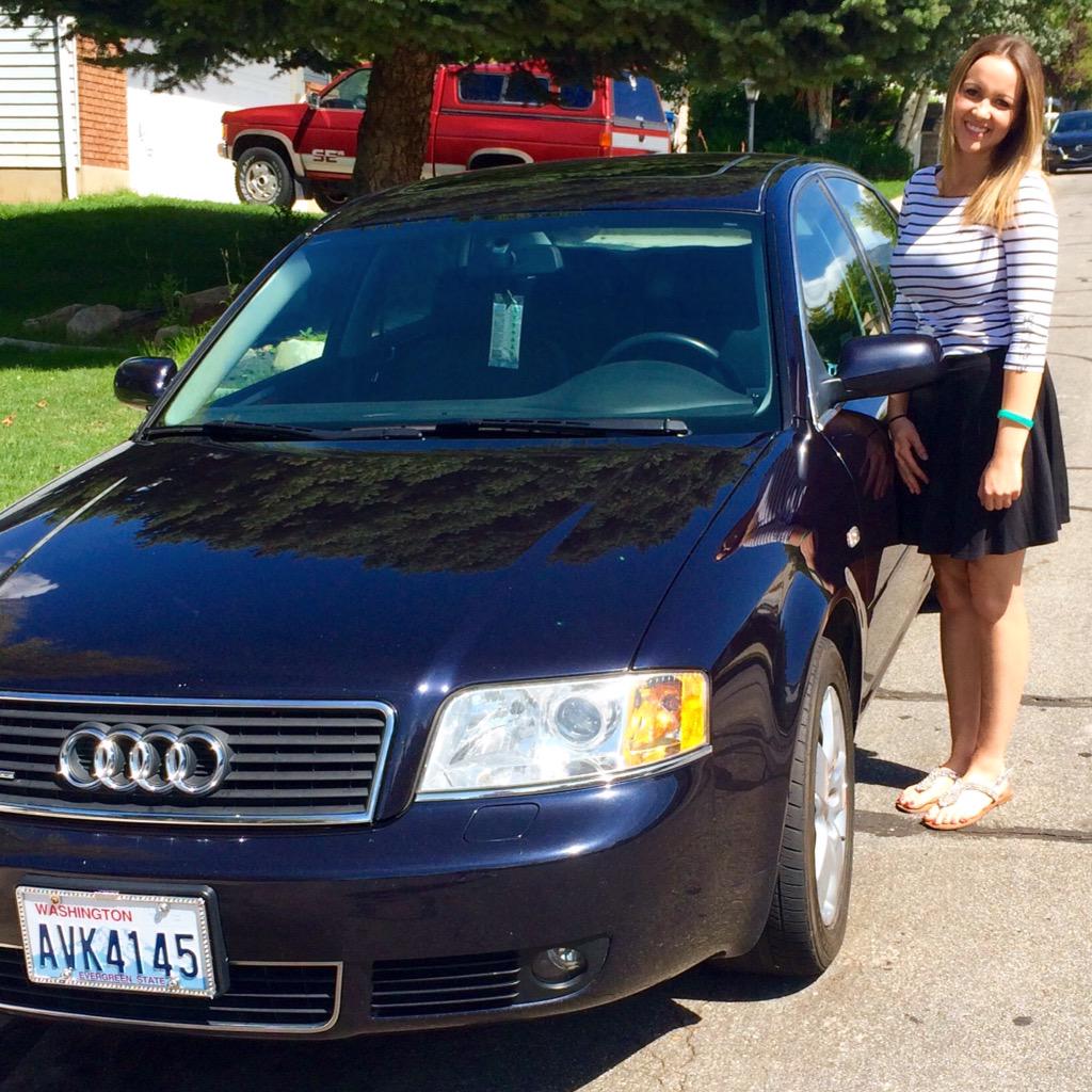 hamjam9's tweet photo. Meet Lola🎀 #FirstCar #NewRide #AudiA6 http://t.co/BZNK9N7f2b