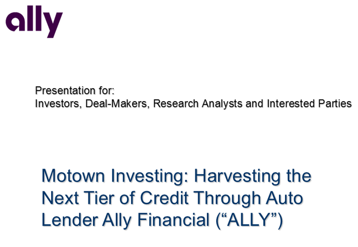 Invest in Next Credit Tier w/ Auto Lender @AllyBank 46% upside to $32 px tgt #jobhunting share bit.ly/BuyAlly