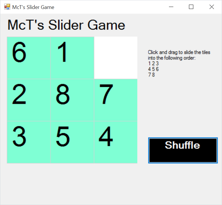 ianmct's tweet image. #thinklikeaprogrammer what strategy do you use to win the sliding game?