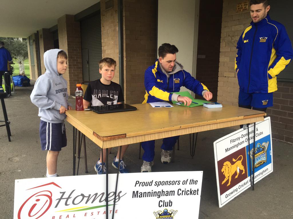 We're underway at iHomes Real Estate Park for the Hammers rego day! Come down and sign up and get a snag #PlayCricket