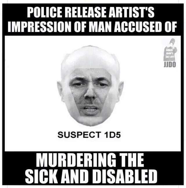 Morrigan_Wolfe's tweet photo. ::WANTED:: Dead or alive Preferably dead
For over seeing the death of thousands sick an disabled #sackIDS #IDSkiller http://t.co/9IACS6UHz7
