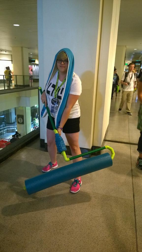 KalenHuffman's tweet photo. Squid or Kid? #Splatoon #PAX2015 http://t.co/x773ZN6C8g