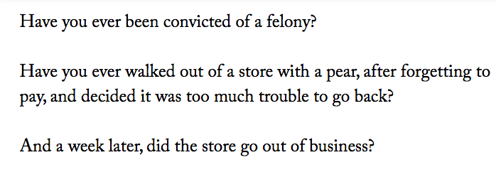 NewYorker's tweet photo. Please fill out this @tnyshouts rental application for the Judgmental Towers Apartment Complex http://t.co/cLRT289x3u http://t.co/jnYjbeSzXd